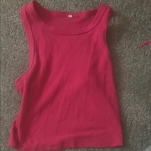 Sleeveless Pink Top